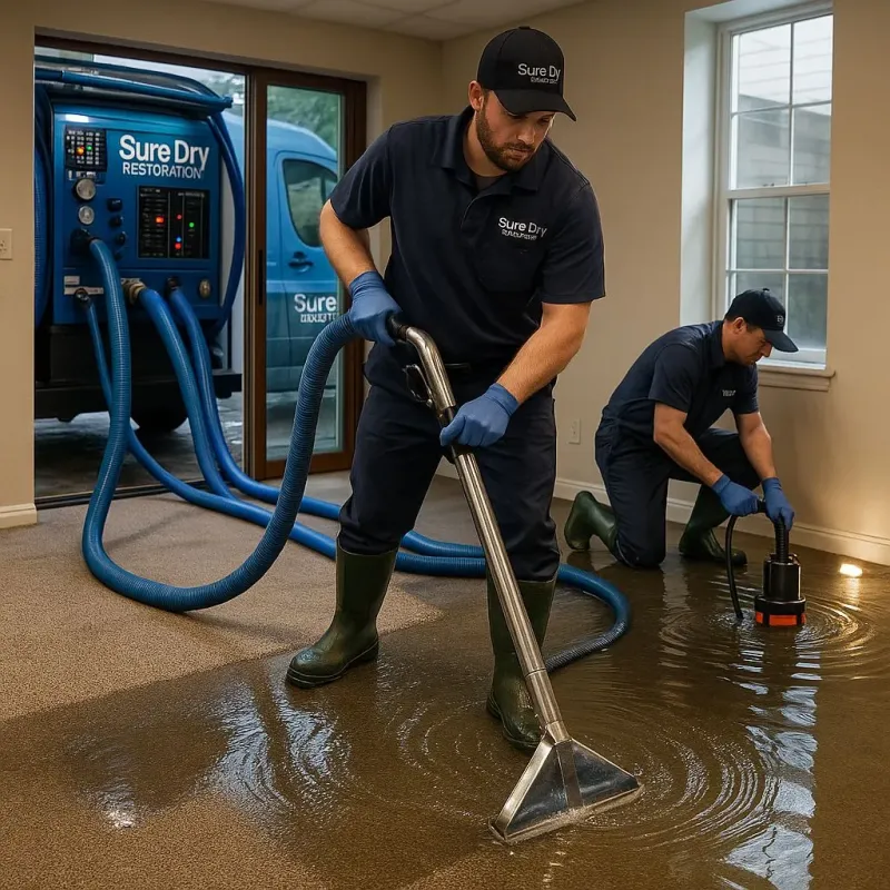 Water Extraction and Removal process in Lowell, NC